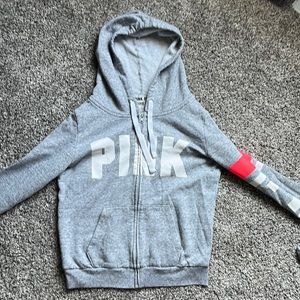Pink Grey Hoodie